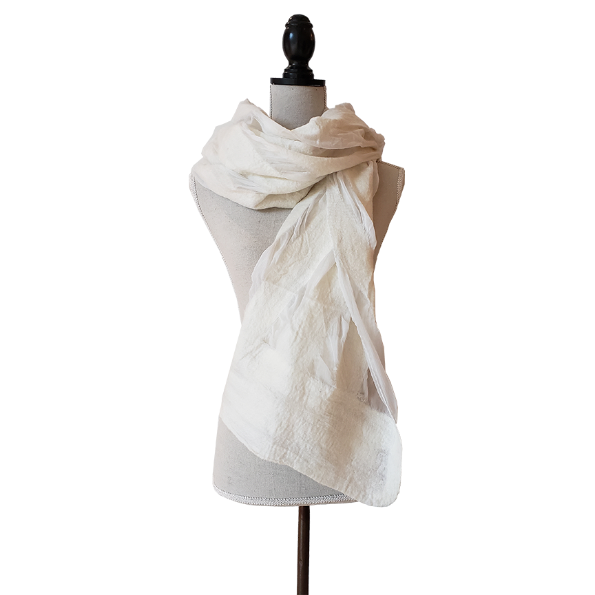 Cream Felt Wrap