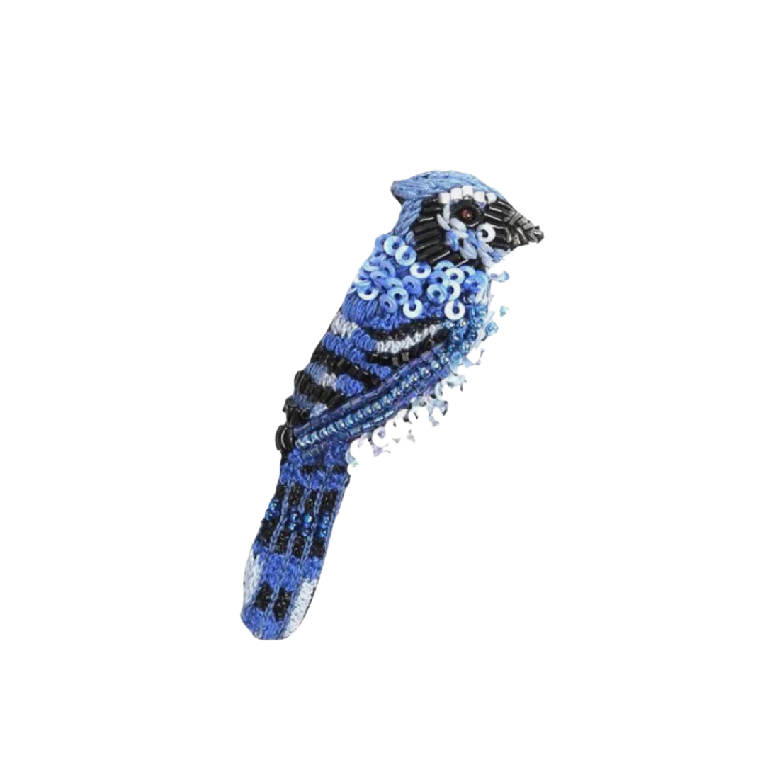 Blue Jay Brooch Pin