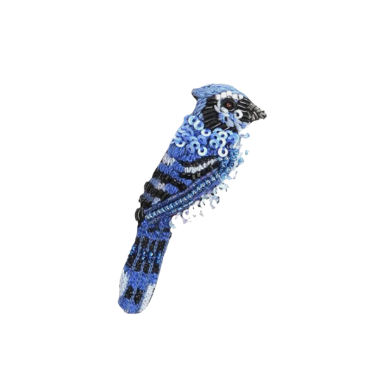 Blue Jay Brooch Pin