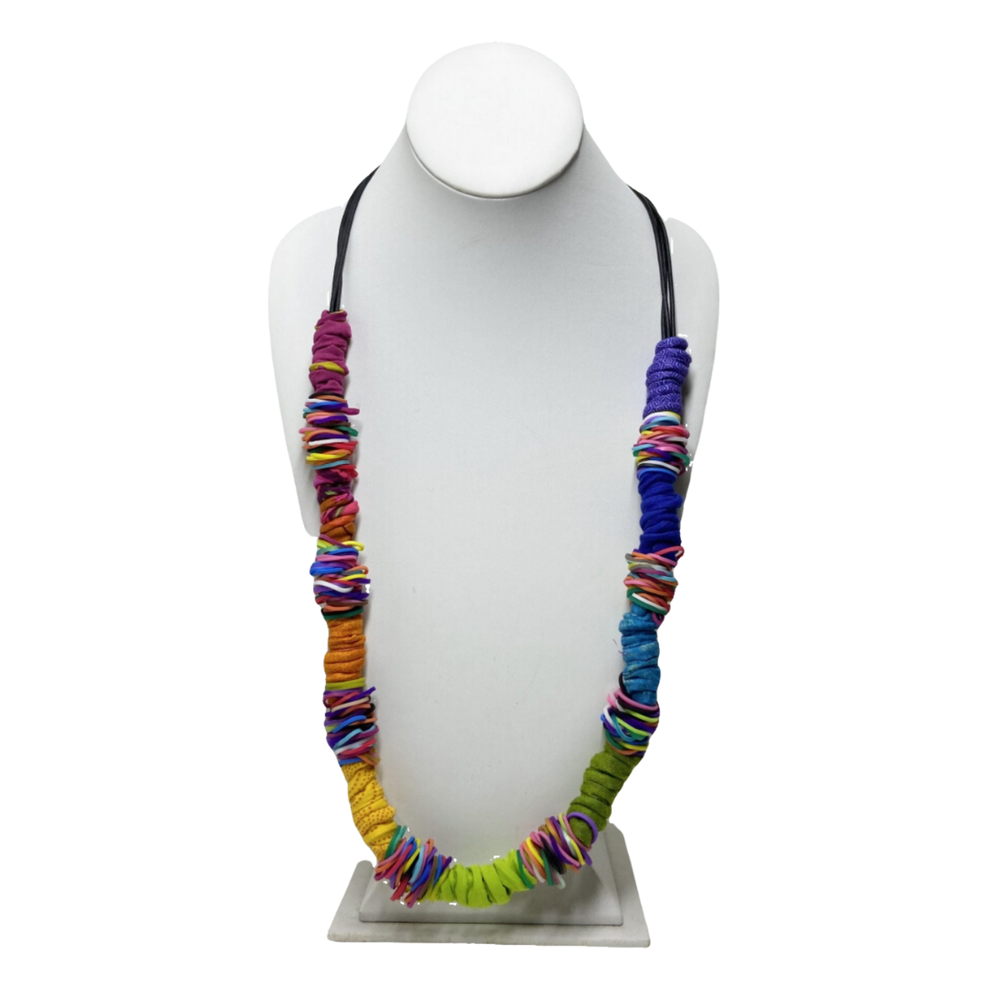 Candy Rainbow Fabric Necklace