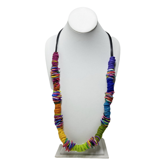 Candy Rainbow Fabric Necklace