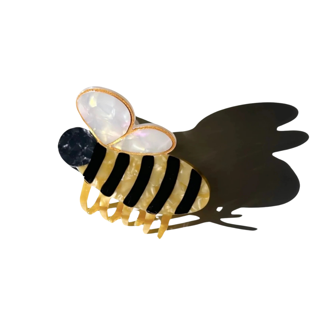 Bee Hand-painted Claw Hair Clip