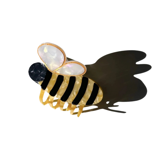 Bee Hand-painted Claw Hair Clip