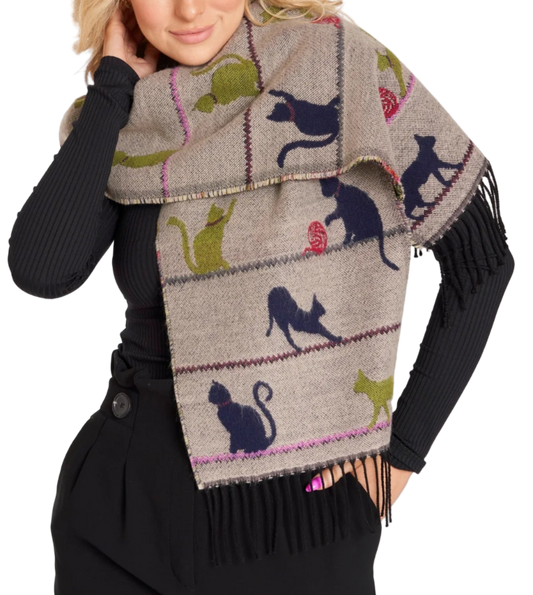 Cats at Play Scarf