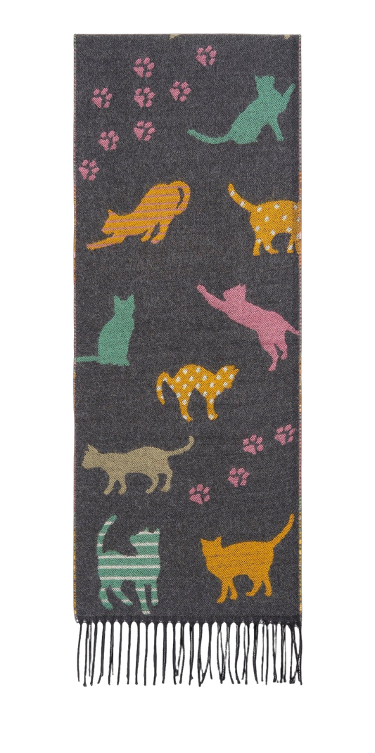 Playful Cat Scarf