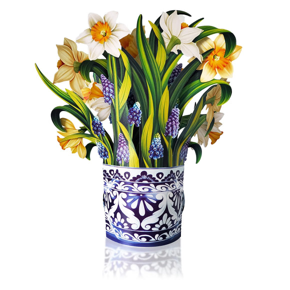 English Daffodils Pop-Up Bouquet Card