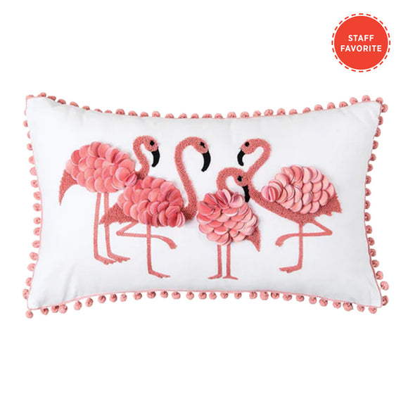 Flamingo Friends Pillow