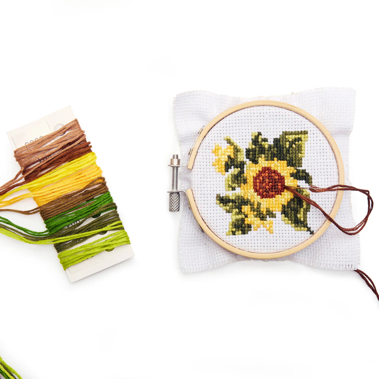 Sunflower Mini Cross Stitch Embroidery Kit