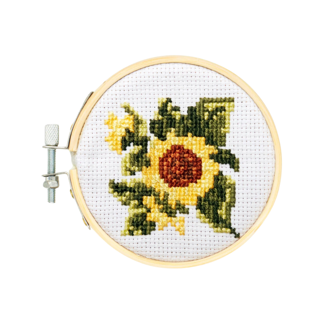 Sunflower Mini Cross Stitch Embroidery Kit