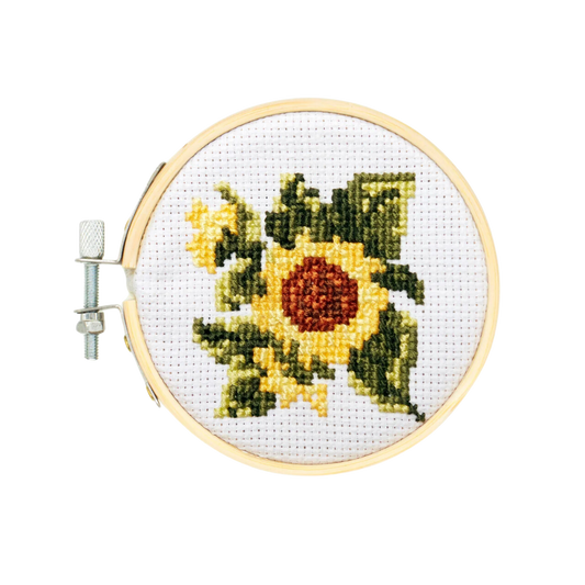 Sunflower Mini Cross Stitch Embroidery Kit