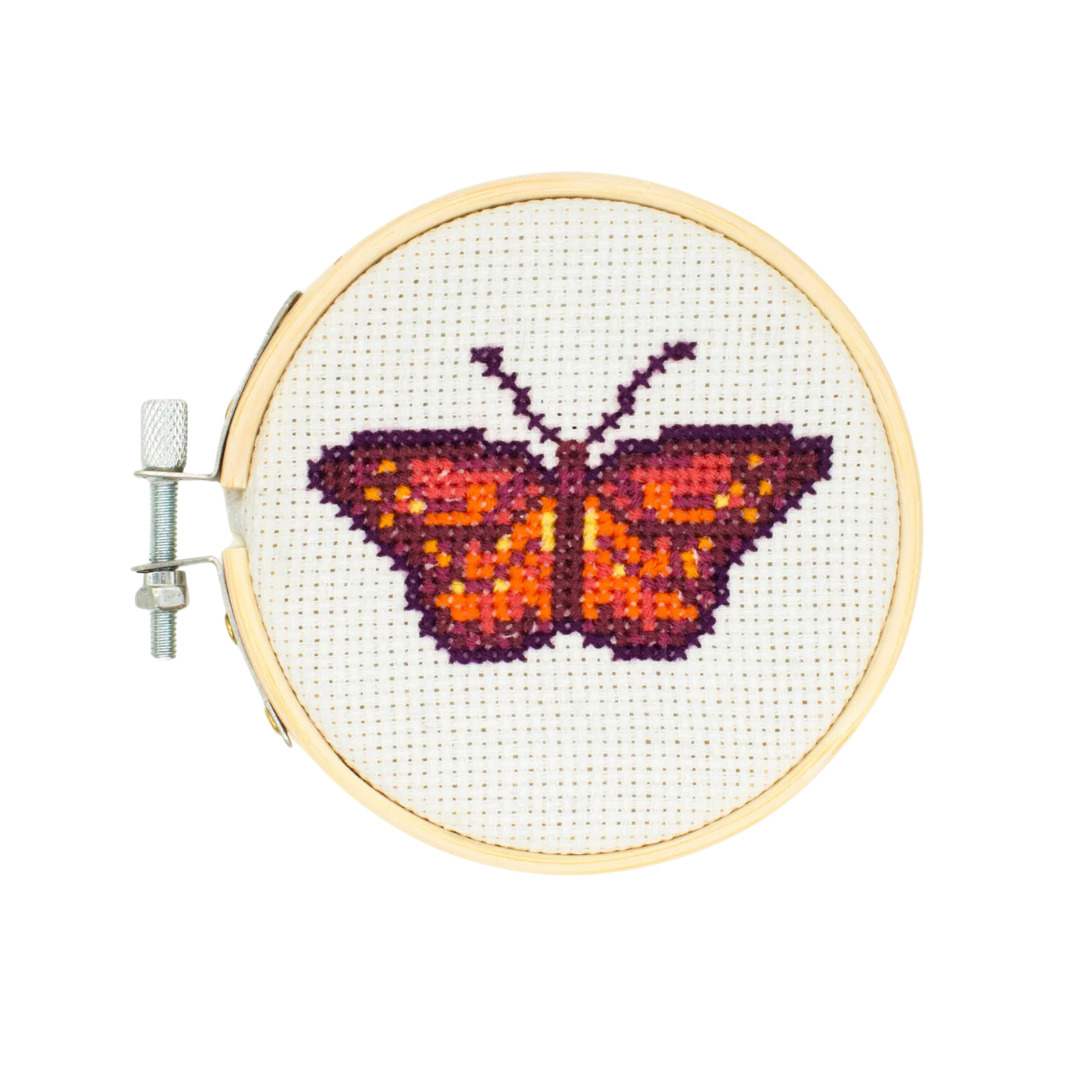 Butterfly Mini Cross Stitch Embroidery Kit