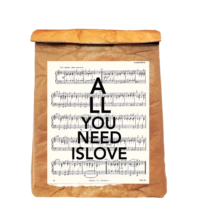 All You Need Is Love Reusable Lunch Bag