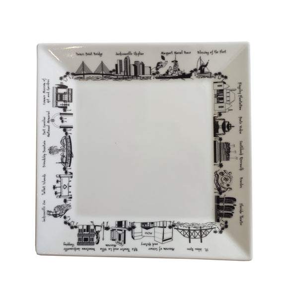 Jacksonville Large Square Plate