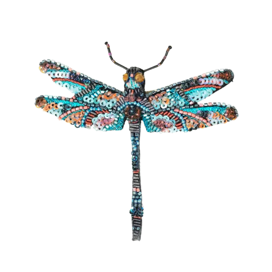 Jeweled Dragonfly Brooch Pin