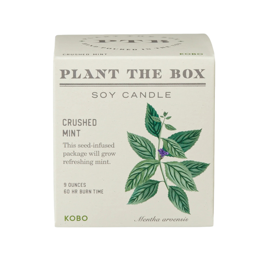 Plant the Box Soy Candle - Crushed Mint
