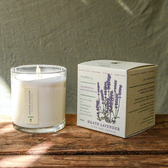 Plant the Box Soy Candle - Heath Lavender