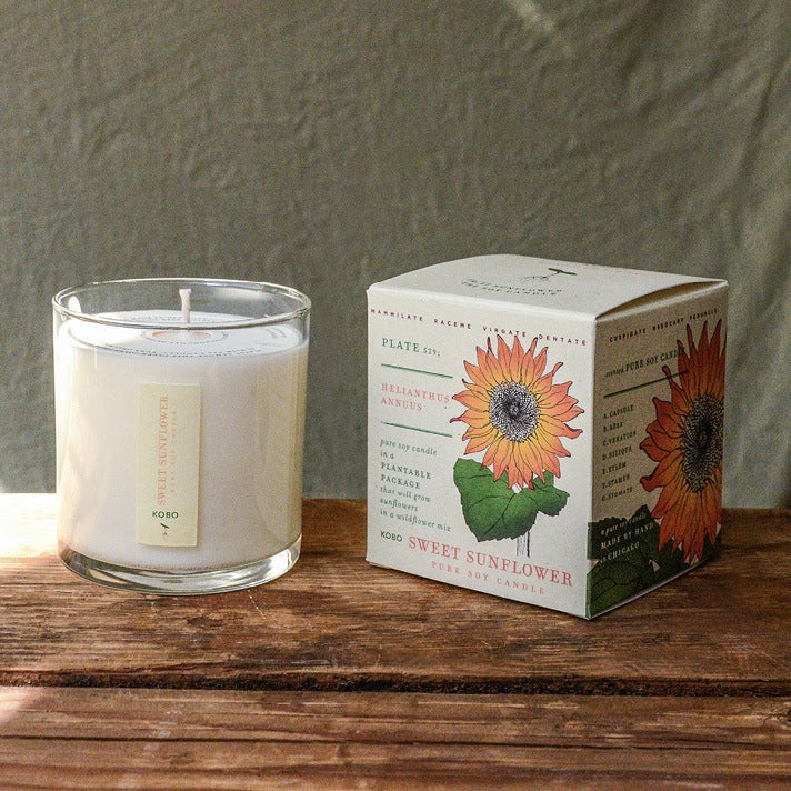 Plant the Box Soy Candle - Sweet Sunflower