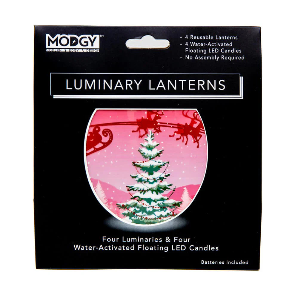 Luminary Lantern Set of 4 - Sleighing It