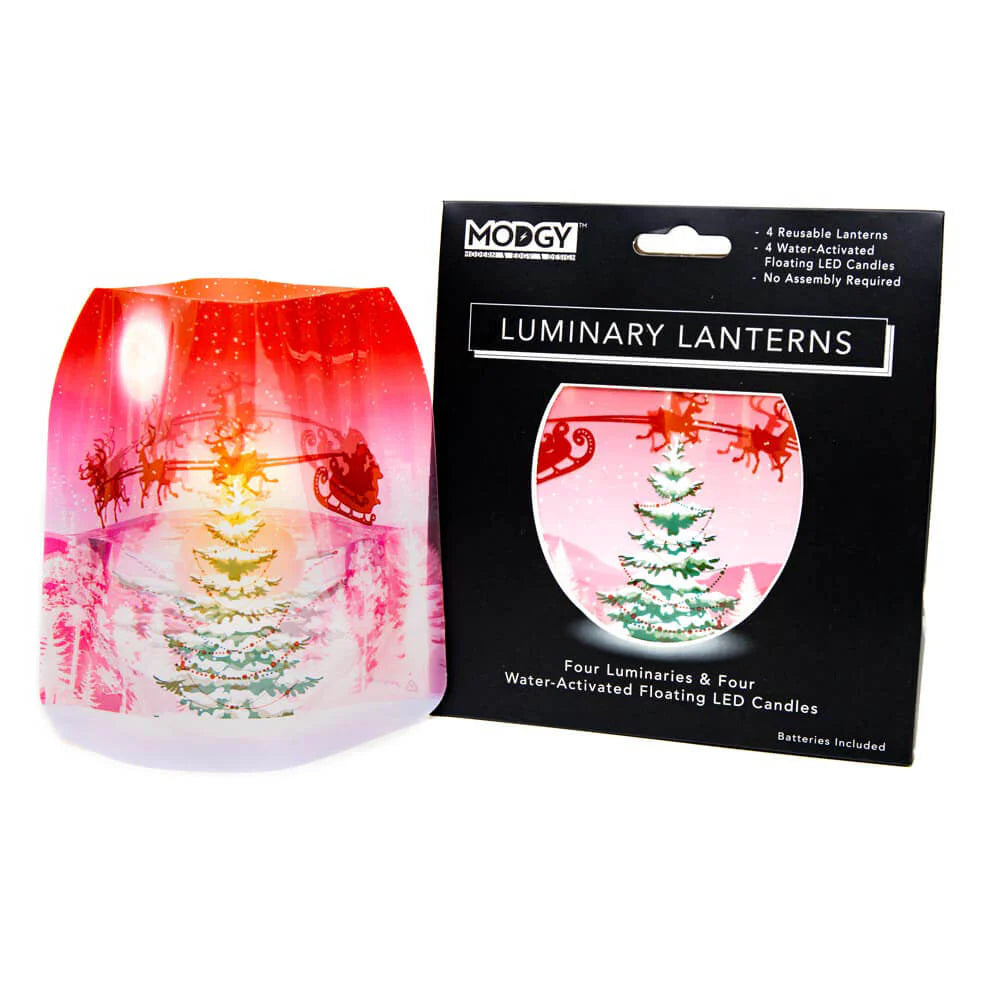 Luminary Lantern Set of 4 - Sleighing It