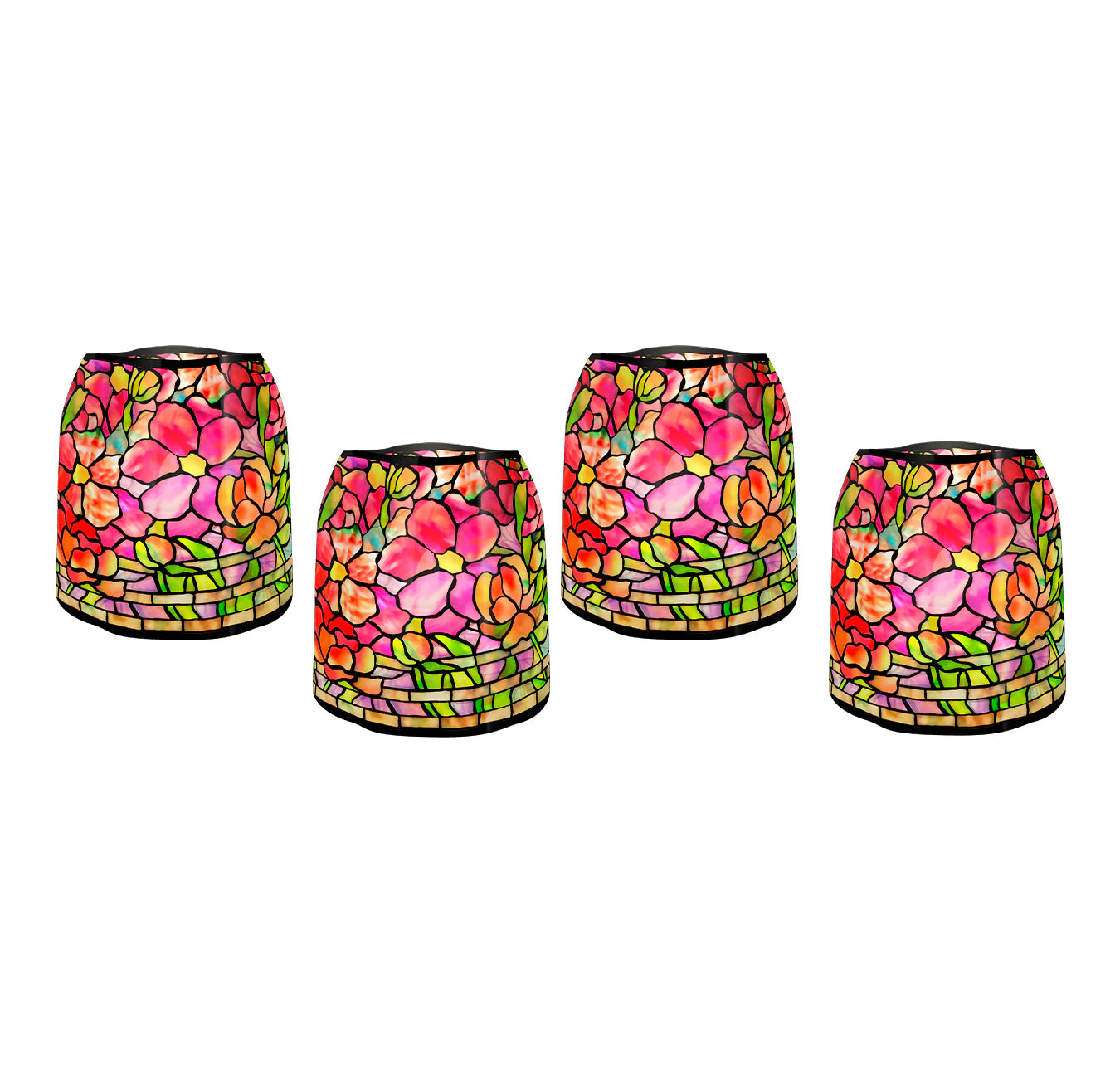 Louis C. Tiffany Pink Peony Luminaries