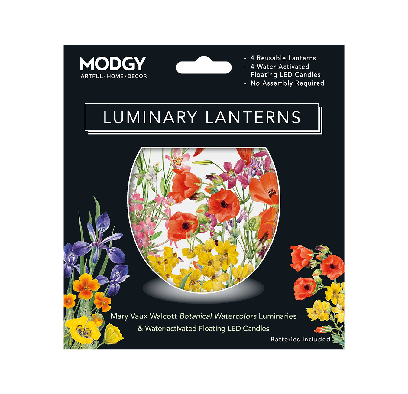 Mary Walcott Botanical Watercolor Luminaries
