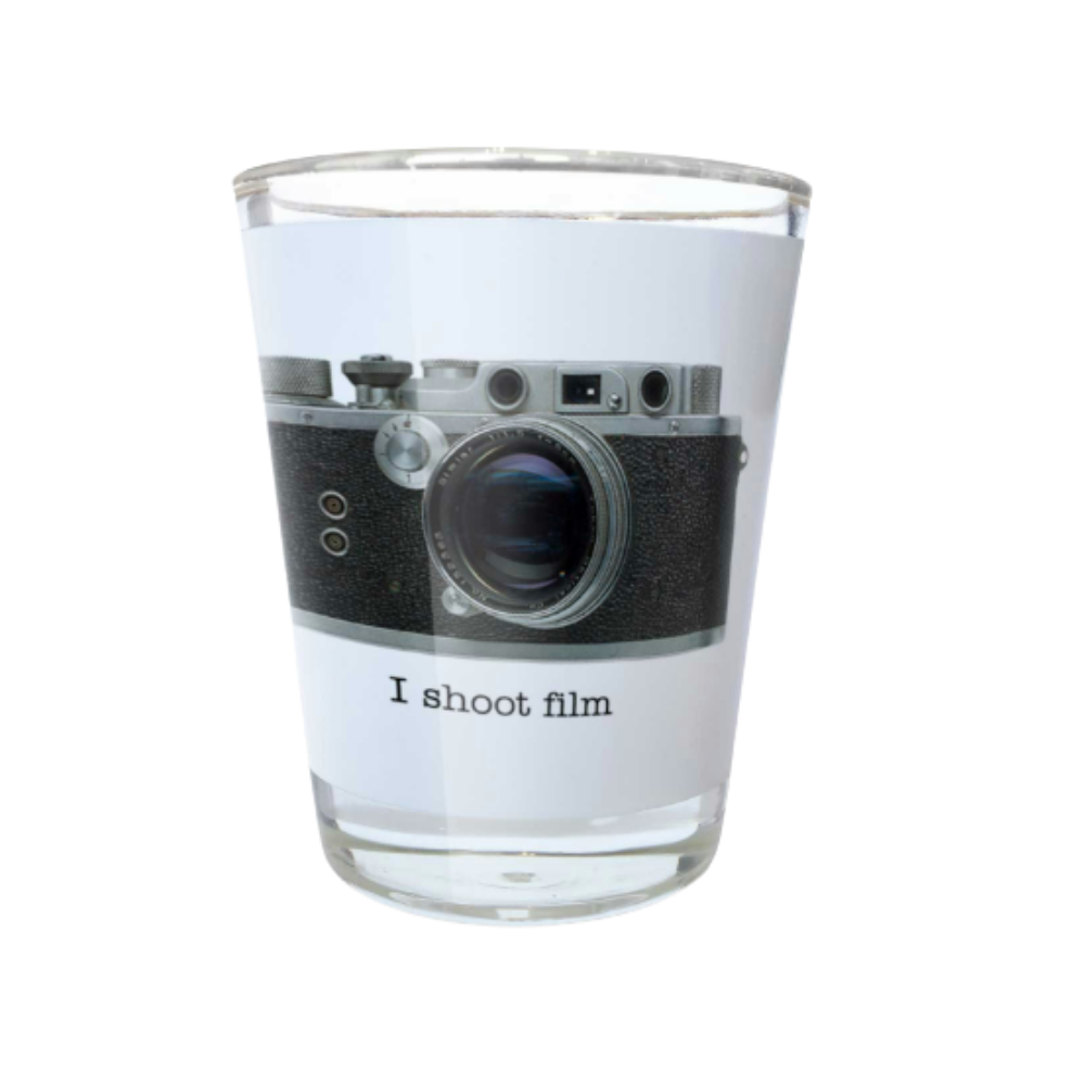 I Shoot Film Shot Glass