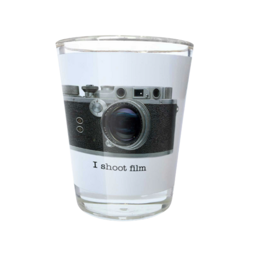 I Shoot Film Shot Glass