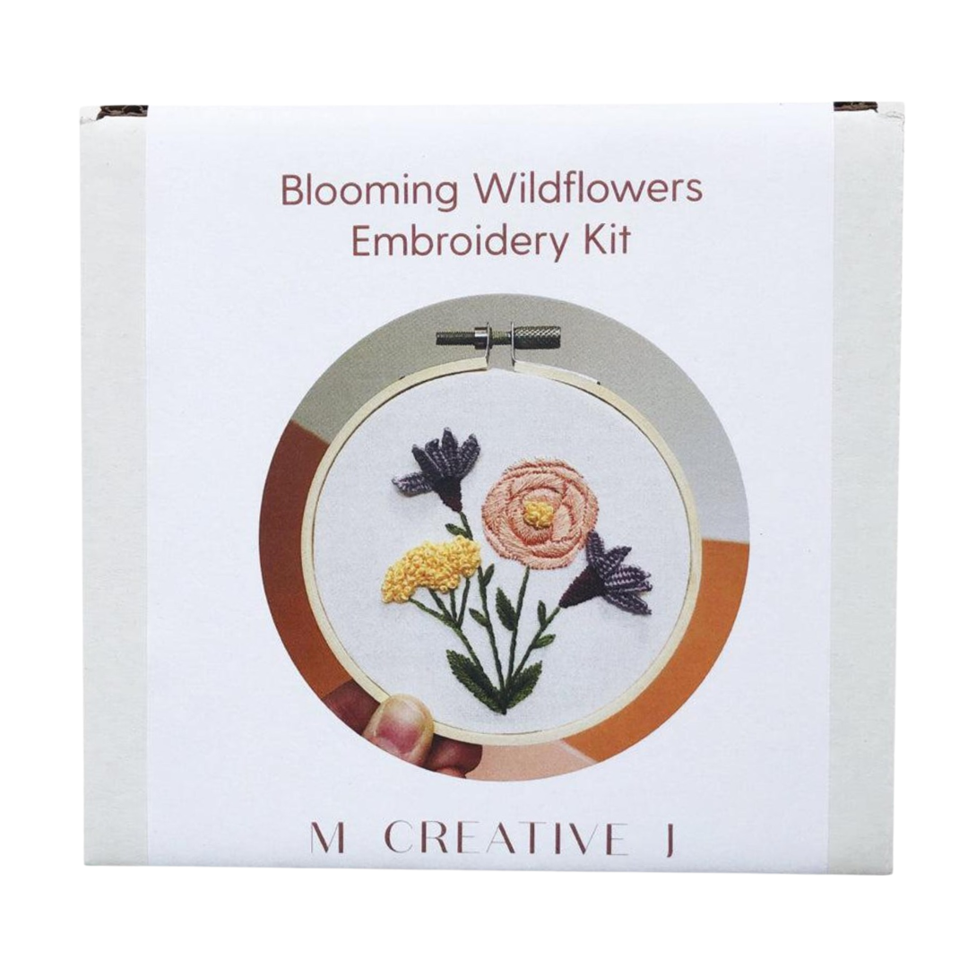 Blooming Wildflowers Embroidery Kit