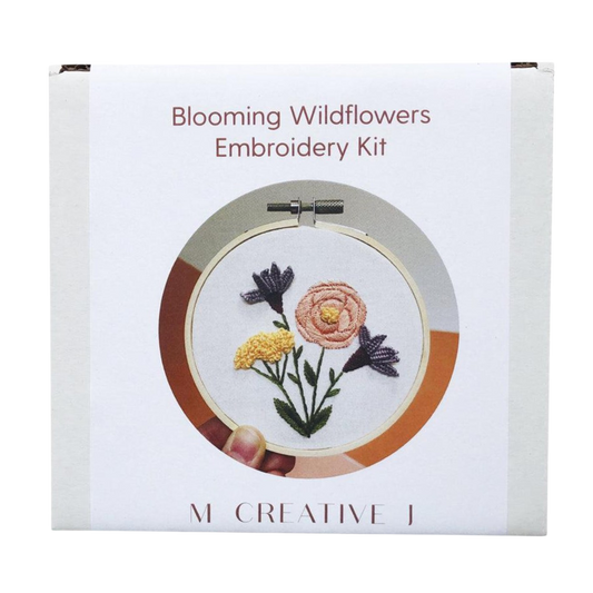 Blooming Wildflowers Embroidery Kit