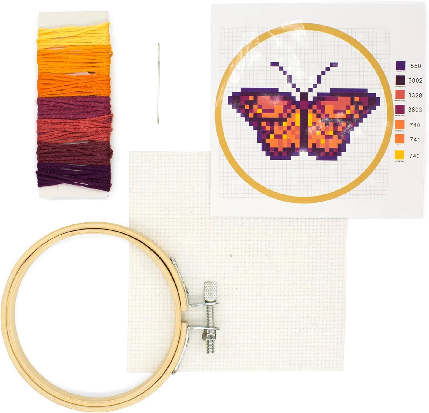 Butterfly Mini Cross Stitch Embroidery Kit