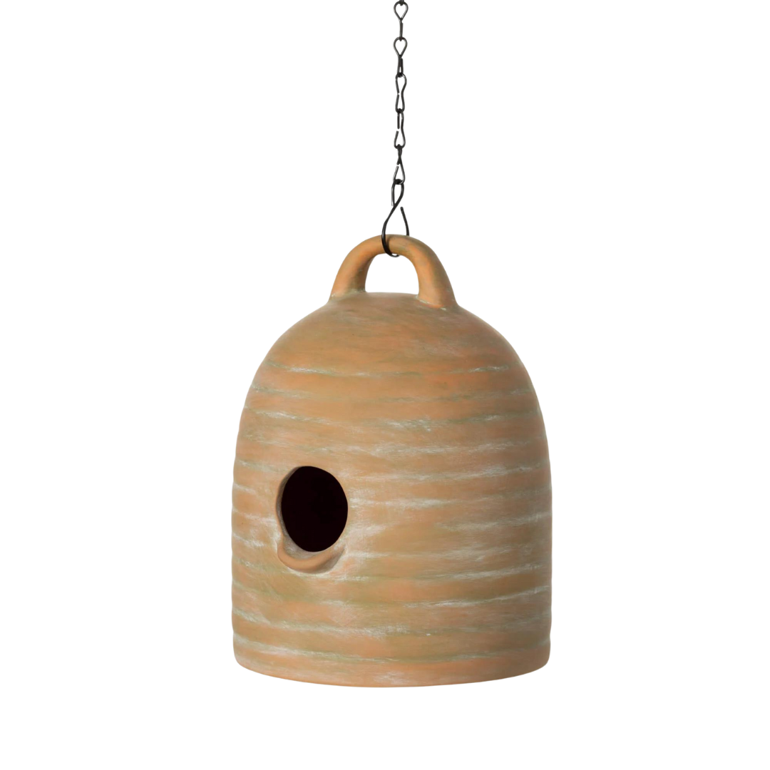 Bee Hive Terracotta Birdhouse