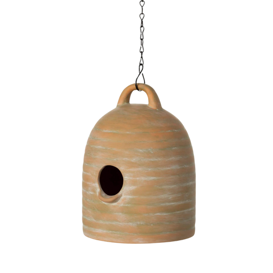 Bee Hive Terracotta Birdhouse