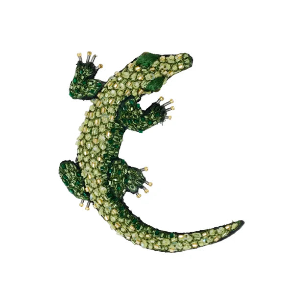 Nile Crocodile Brooch Pin