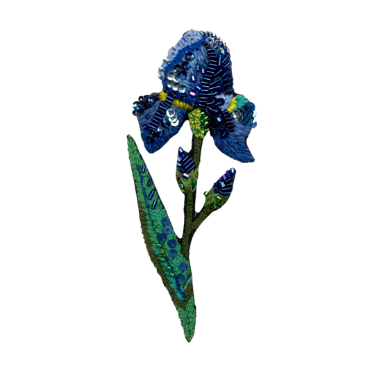 Wild Iris Brooch Pin