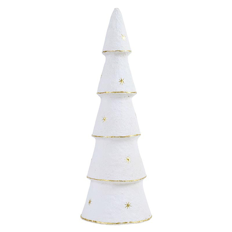 Paper-Mache Tree - White