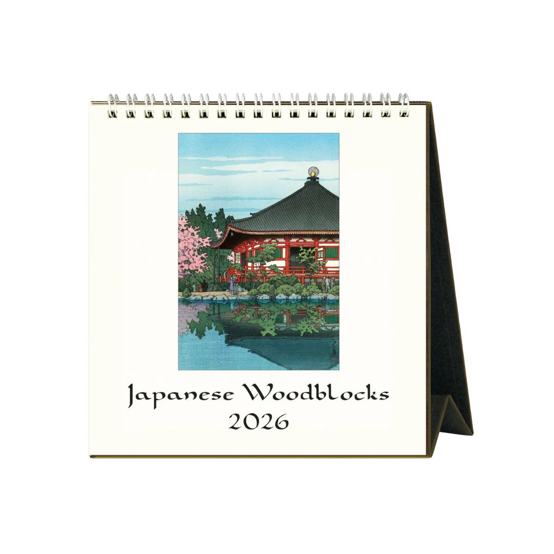 Japanese Woodblocks 2026 Desk Calendar