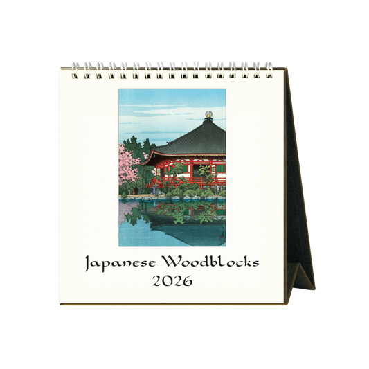 Japanese Woodblocks 2026 Desk Calendar