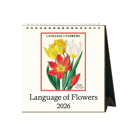 Language of Flowers 2026 Desk Calendar