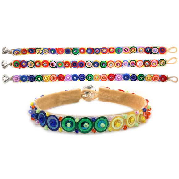 Multicolored Sequin Bracelet