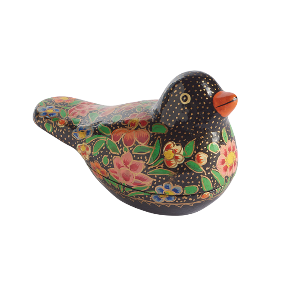 Paper Mache Parakeet Box - Assorted Colors