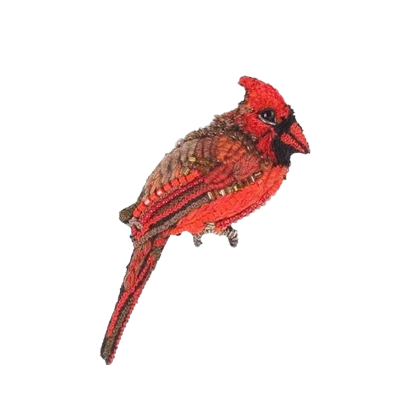 Red Cardinal Lapel Pin