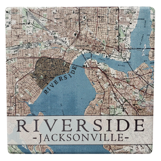 Riverside Map Coaster