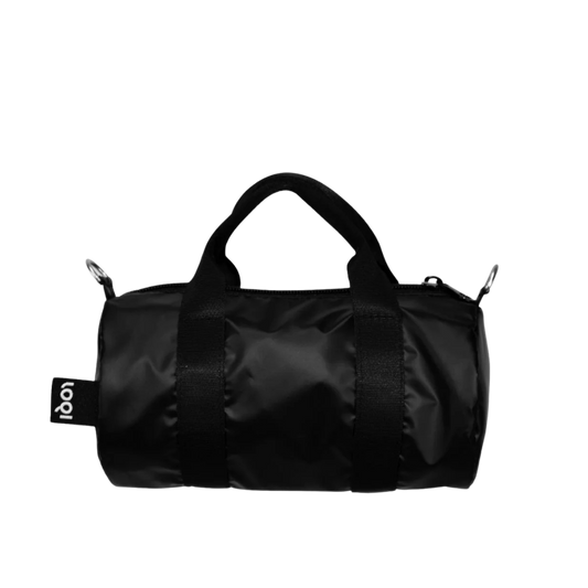 Metallic Black Mini Weekender Bag
