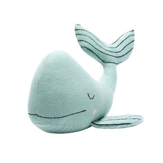 Organic Cotton Knitted Whale Plush