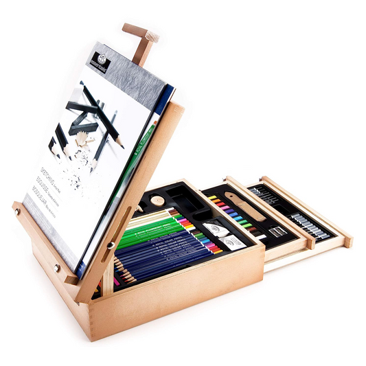 Sketching & Drawing Easel Artist Set - 124 Piece