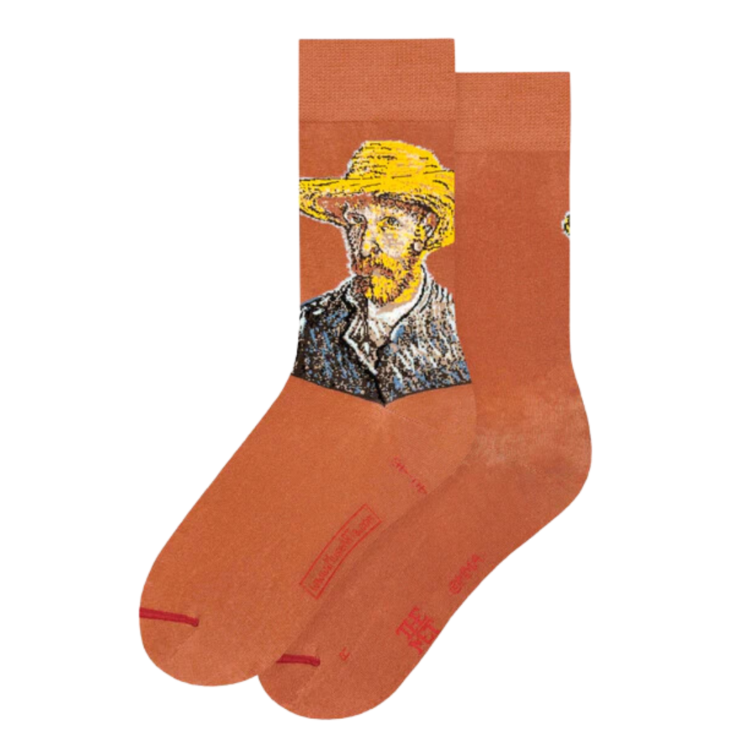 Vincent van Gogh - Self-Portrait with a Straw Hat Socks