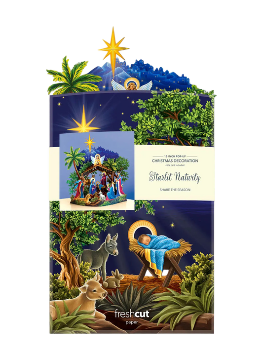 Starlit Nativity Pop Up Card