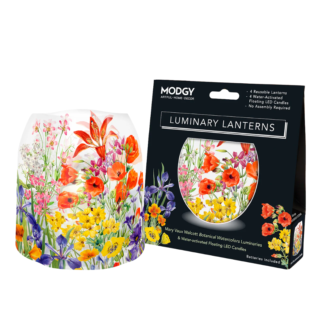 Mary Walcott Botanical Watercolor Luminaries
