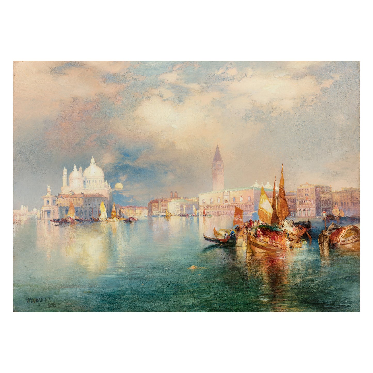 Moonlight in Venice Print