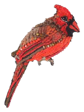 Red Cardinal Lapel Pin